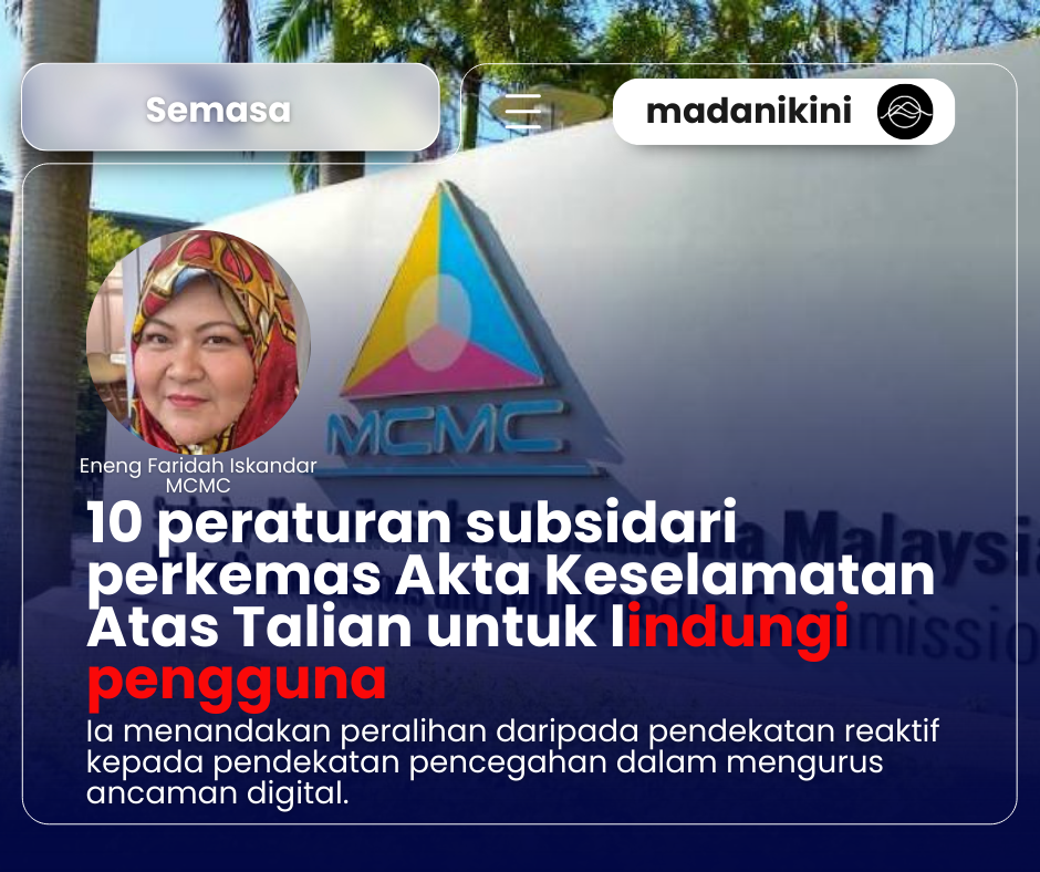 10 peraturan subsidari perkemas Akta Keselamatan Atas Talian untuk lindungi pengguna