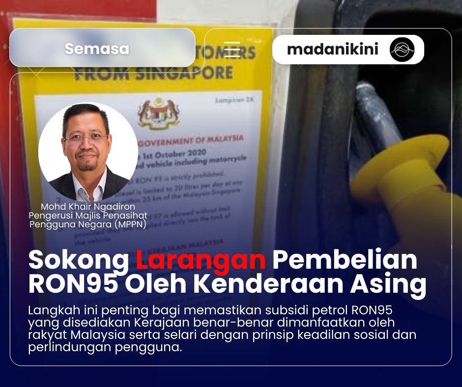 MPPN Sokong Larangan Pembelian RON95 Oleh Kenderaan Asing